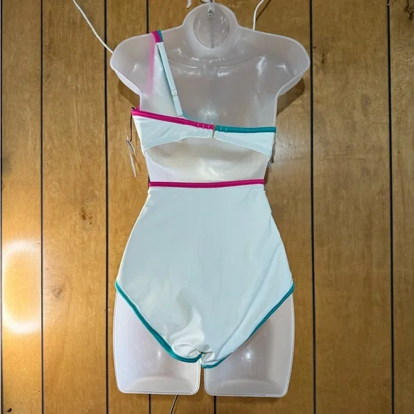 Target White and Pink Sporty Bikini - Picture 2 of 4